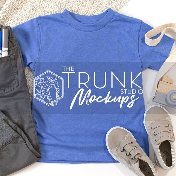 Heather Columbia Blue 3001T Mock up, Toddler Shirt Mockup, 3001T Mockup, Bella Canvas Mockup, Kids Shirt Mock Up, 3001T Shirt Mockup