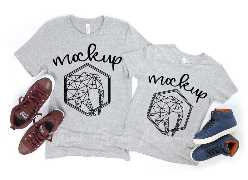 Download Bella Canvas 3001 Athletic Heather Mockup 3001Y Athletic ...