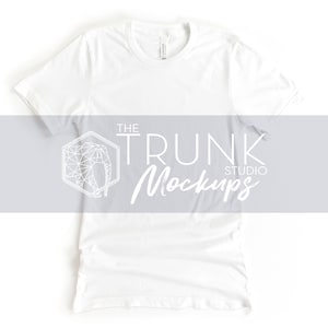 White Bella Canvas 3001 Mockup, White Shirt Mockup, Bella Canvas White Mockup, White 3001 Mockup, Bella Canvas 3001 Mockup
