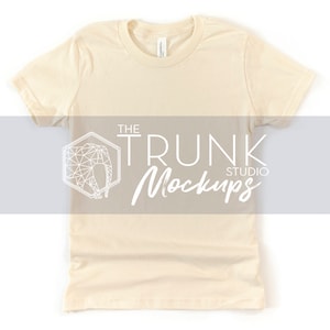 Bella Canvas 3001y Natural Mockup, Bella Canvas 3001y Mockup, Kids Shirt Mockup, Natural Shirt Mockup, Boys Shirt Mockup