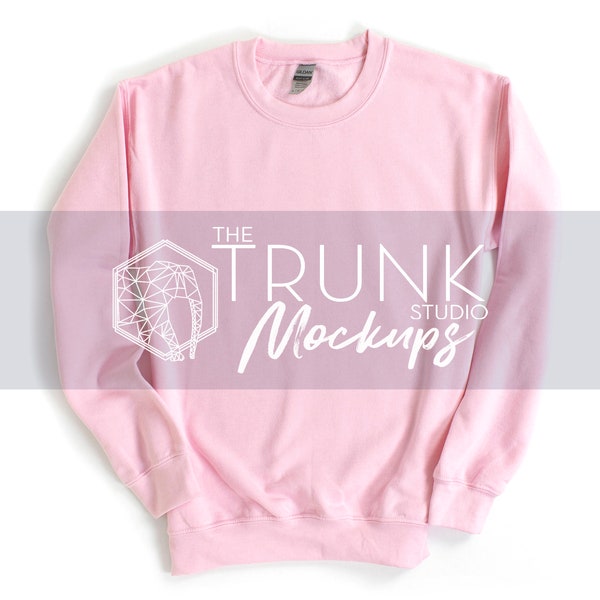 18000 Light Pink Mockup, 18000 Sweatshirt Mockup, Gildan Sweatshirt Mockup, Pink Sweatshirt Mockup, 18000 Mockup Light Pink, 18000 Mock Up