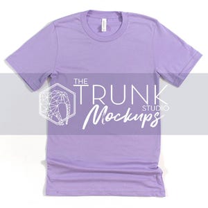 Bella Canvas 3001 Dark Lavender T-Shirt Mockup (Digital Download)