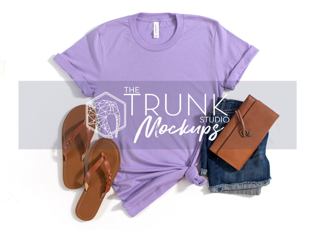 3001 DARK LAVENDER Mockup, Bella Canvas 3001 Mockup, Dark Lavender 3001 ...