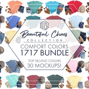 1717 MOCKUP BUNDLE, Comfort Colors 1717 Mockup Bundle, 1717 Mockup, Comfort Colors Mockup 1717, Comfort Colors Mockup Bundle
