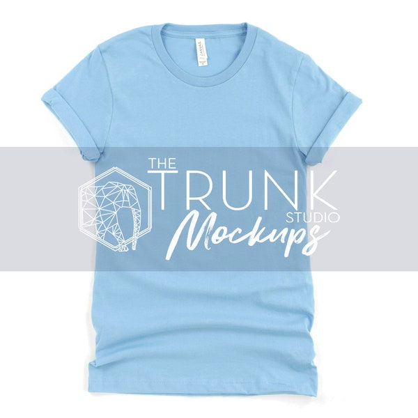 3001 OCEAN BLUE Mockup, 3001 Mockup Shirt Only, Ocean Blue Mockup, Bella Canvas 3001 Mockup, Ocean Blue Mockup 3001 Mockup Ocean Blue