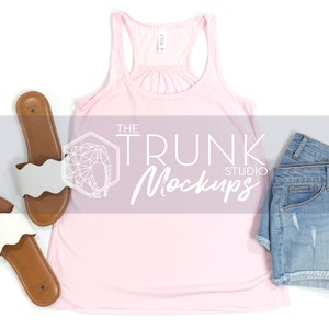 8800 SOFT PINK Mockup, 8800 Tank Top Mockup, Bella Canvas 8800 Mockup, Racerback Tank Mockup, Pink Tank Top Mockup, Tank Top Mock Up