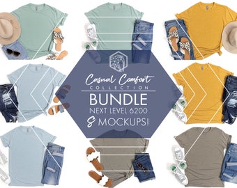 6200 MOCKUP BUNDLE, nächsten Level 6200 Mockup Bundle, nächsten Level Tshirt Mockup Bundle, nächsten Level 6200 Mockup, 6200 Mockup Stonewash Denim