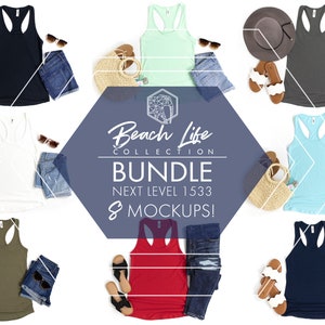 1533 MOCKUP BUNDLE, Next Level 1533 Mockup, Next Level Tank Top Mockup, 1533 Tank Top Mockup, Tank Top Mockup Bundle, 1533 Mock Up