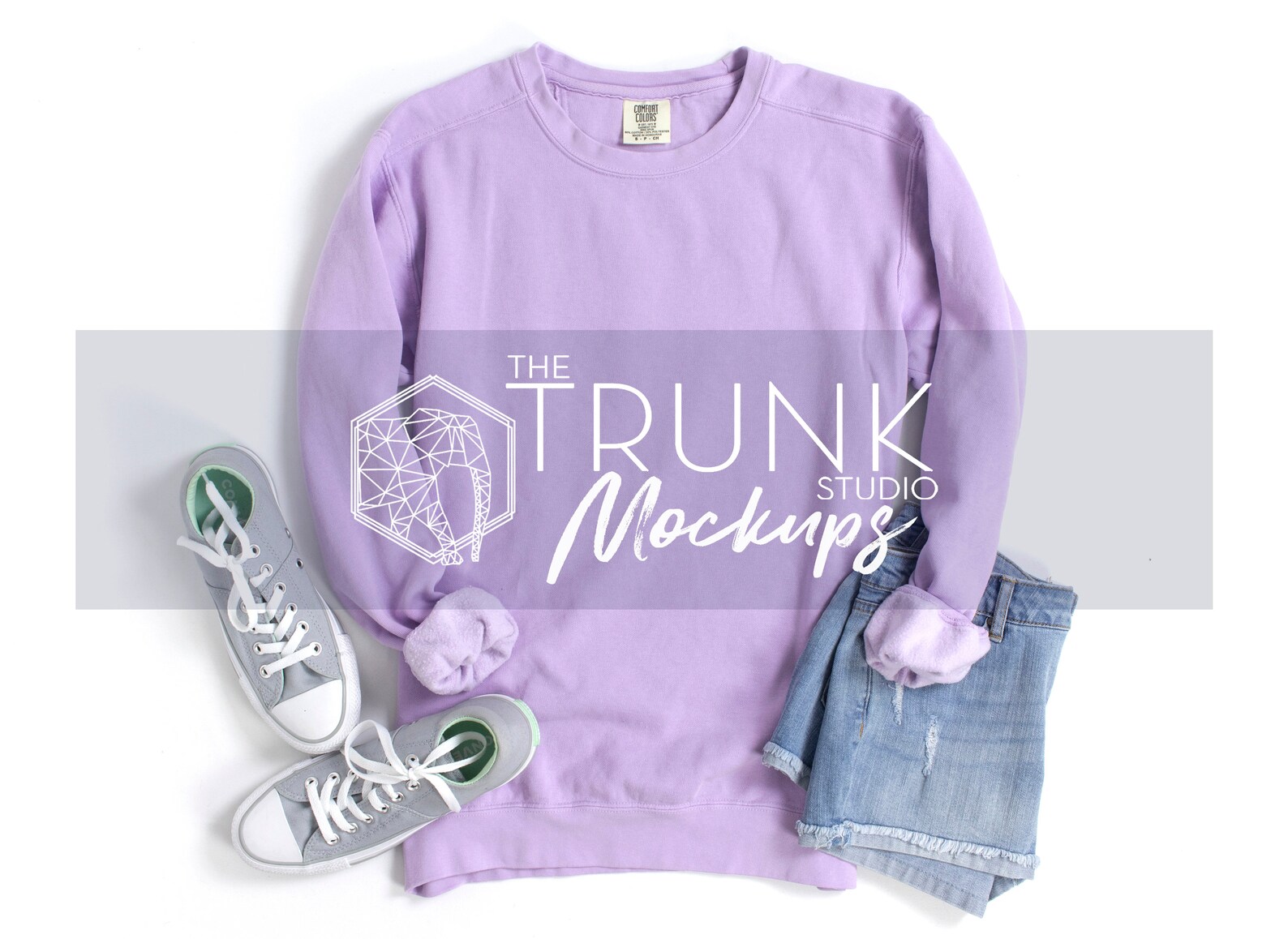 Comfort Colors ORCHID 1566 Mock-Up 1566 Sweatshirt Mock | Etsy