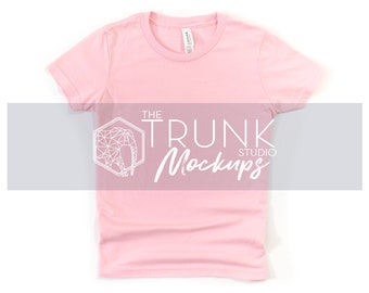 3001y PINK Mockup, Bella Canvas 3001y Mockup, 3001y Mockup Pink, Pink Tshirt Mockup, Bella Canvas 3001y Mockup Pink, 3001y Mockup Girls