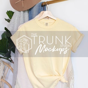 1717 BUTTER Mockup, Hanger TShirt Mockup, Butter 1717 Mockup, Comfort Colors Tshirt Mockup, Comfort Colors 1717 Mockup, 1717 Mock Up