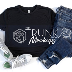 8882 BLACK Mockup, Bella Canvas 8882 Mockup, Womens Crop Top Mockup, Black 8882 Crop Top Mockup, Black Crop Top Mockup