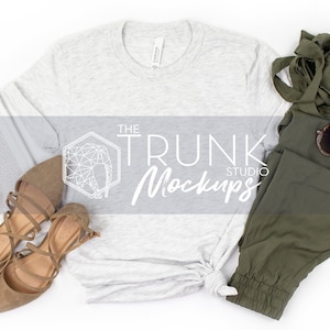 Bella Canvas 3001 Ash Shirt Mock Up,Ash Mockup, Womens Shirt Mockup, Ash 3001 Mock Up, Bella Canvas Mockup, Shirt Mockup