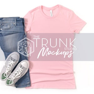 6004 PINK Mockup, 6004 Mockup Pink, Bella Canvas 6004 Mockup, 6004 Mockup, Pink Shirt Mockup, Pink 6004 Mockup