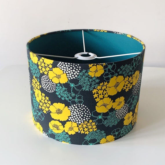 Blue and 2024 mustard lampshade