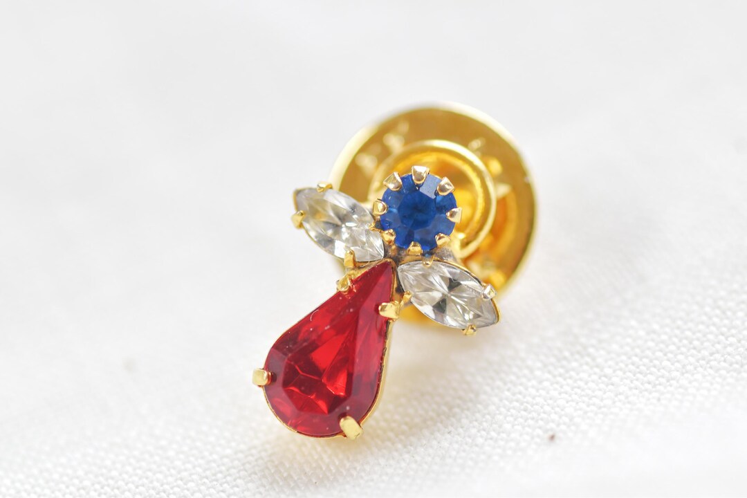Ruby Angel Pin Vintage Angel Lapel Pin • Faux Ruby Sapphire, Religious Gift - Etsy