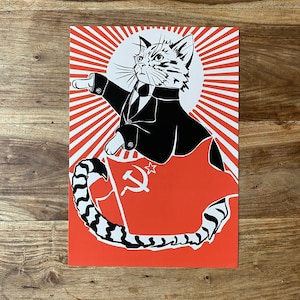 Impression chat communiste A4 - « The Theorist »