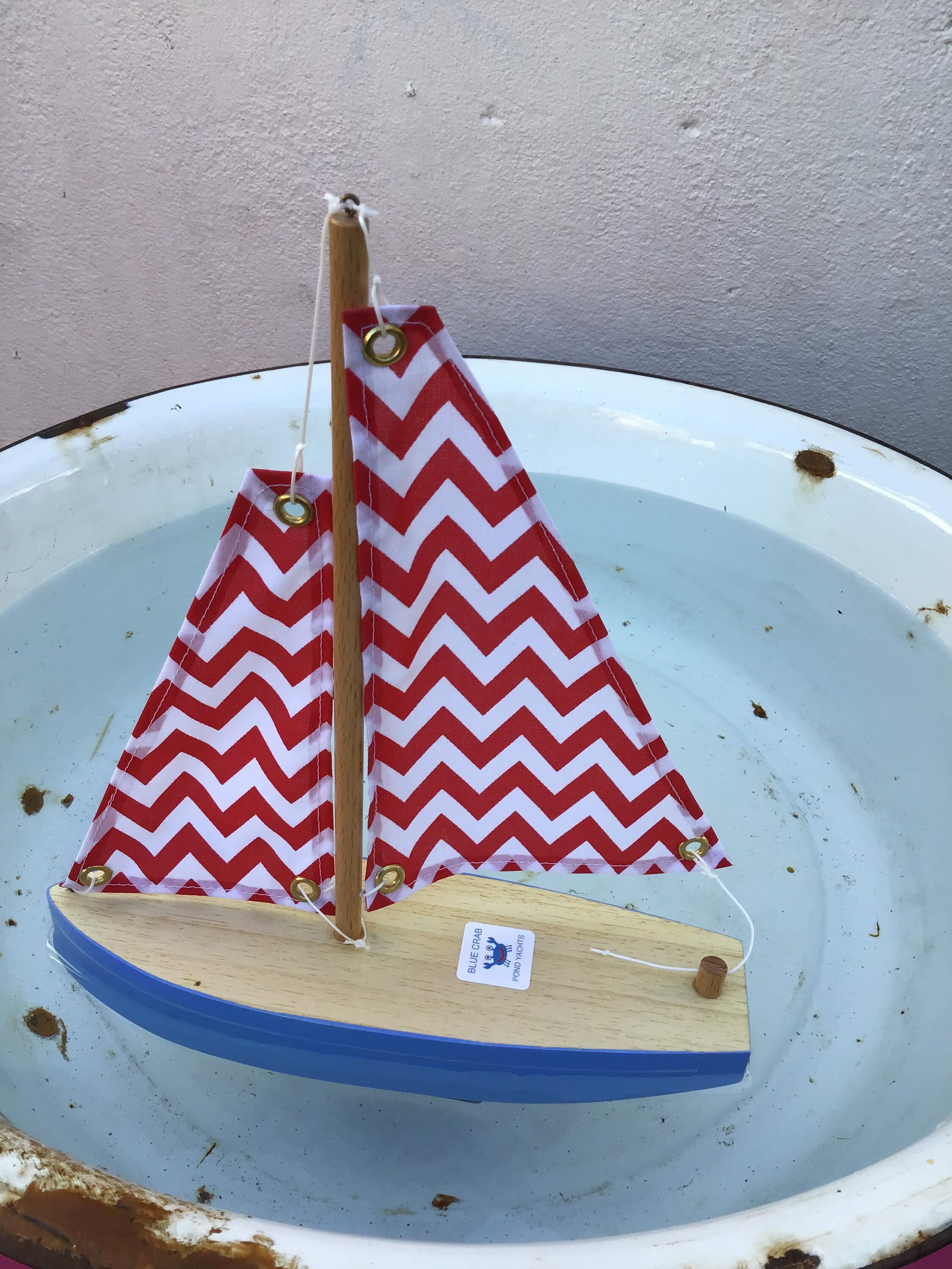 Wooden Toy Sailing Boat / Pond Yacht Etsy UK