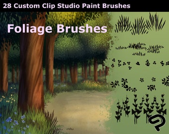 Foliage Brush Pack: Plant, Leaf, Flower Brushes for Clip Studio Paint