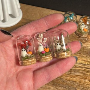 Mini Ghost in a Jar: Glow in the Dark Pet - Handmade Terrarium