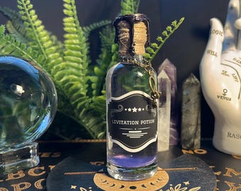 apothecary bottles, Levitation Potion, Home  decor, Fantasy, magic potions, goblincore, gothic, Witchy, fairy