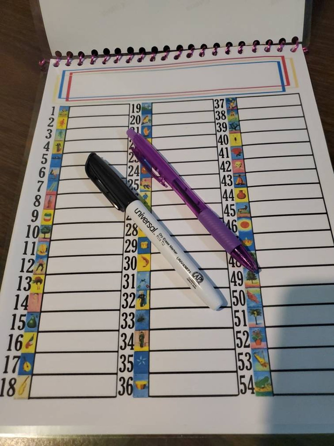 Lote De 50 Boletos De Rifa Estilo Lotería Mexicana - Incluye Bolígrafo Y Rotulador Borrable, Perfecto Para Eventos