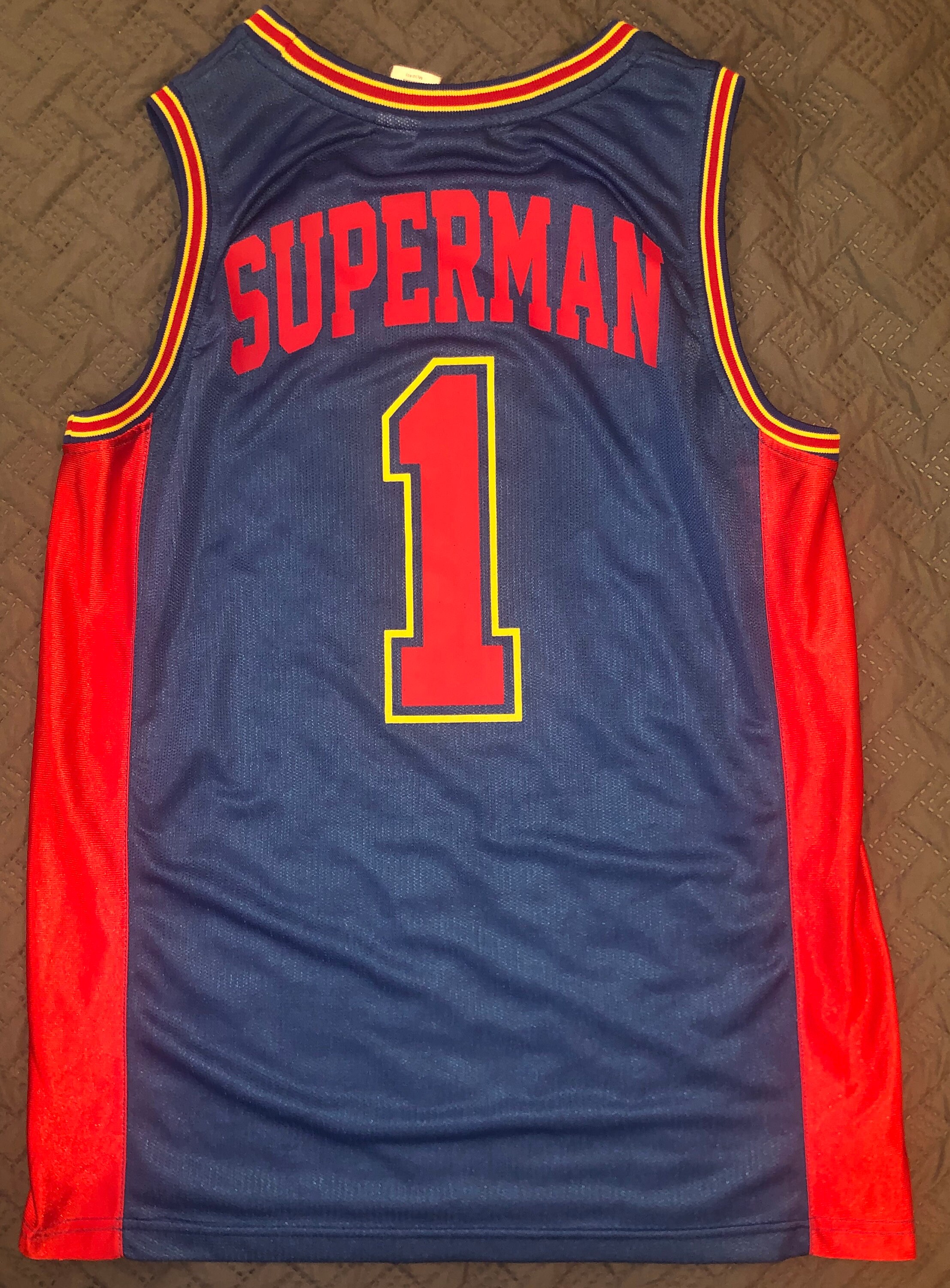 Vintage Superman Basketball Jersey Free Shipping Etsy