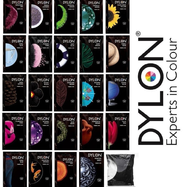 Dylon Permanent Hand Fabric Dye (50g) - Choose Colour