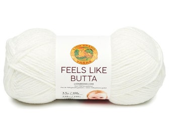 100 g de fil 100 % polyester « Feels Like Butta » de Lion Brand
