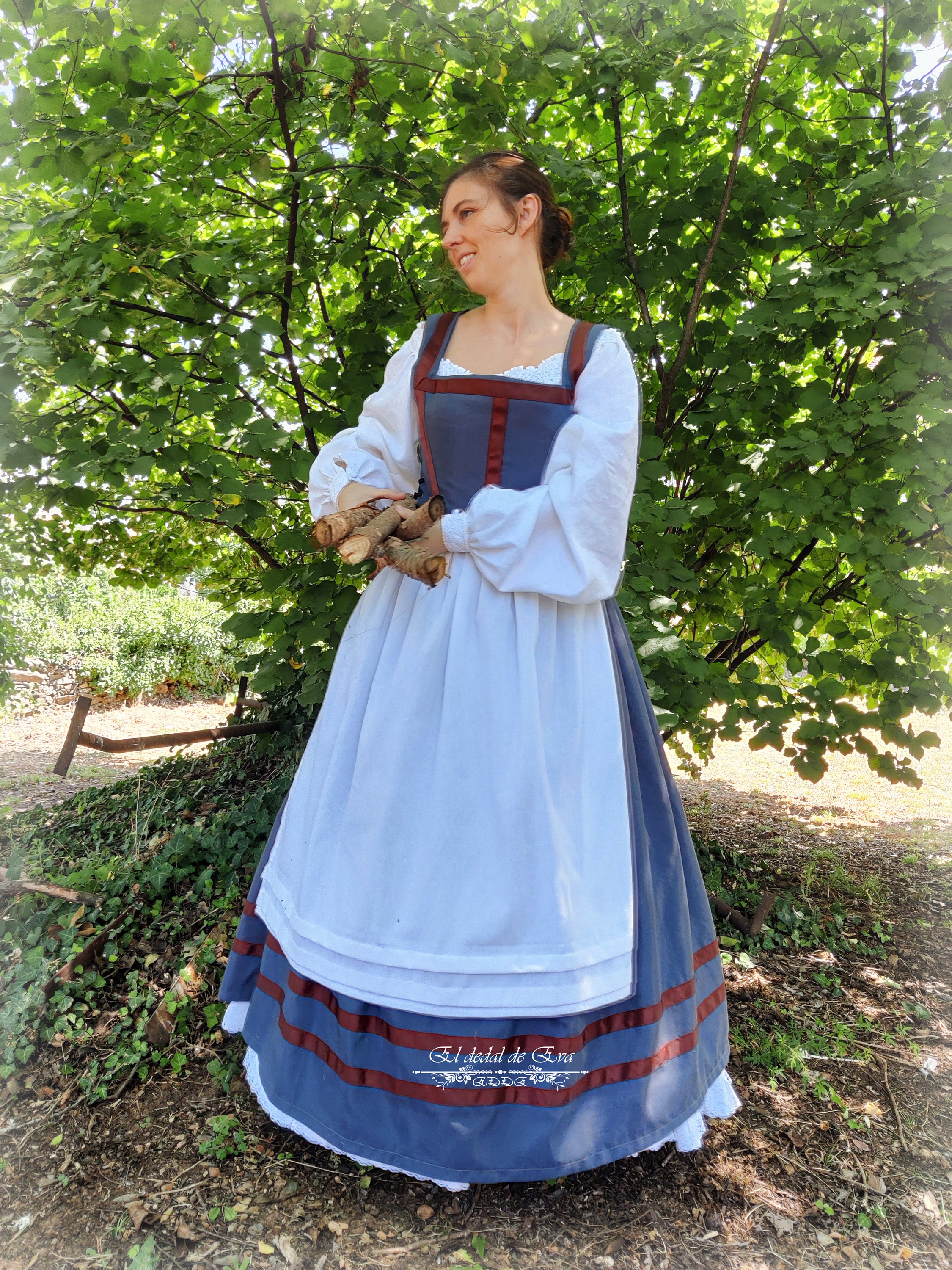 Déguisement princesse médiévale velours rose fille - Taille: XL 12 - 14 ans  (155 cm)