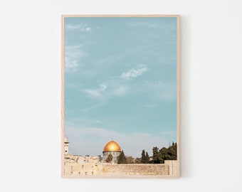 Dome of the Rock Print: Jerusalem Islamic Art Photography (Digital Download)