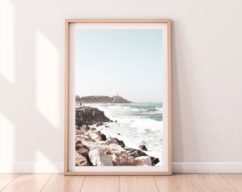 Tel Aviv skyline print, printable wall art, Jaffa Israel landscape, digital wall prints picture, sky poster, sea beach photography, decor