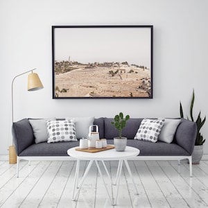 Jerusalem print Mount of Olives wall print printable wall art Jerusalem wall art Jewish wall decor digital wall prints Israel photography