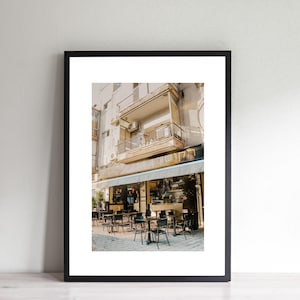 Tel Aviv cafe print, falafel place poster, printable wall art, Tel Aviv Israel street, digital wall prints, street photography, urban decor