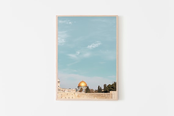 Dome of the Rock Print Printable Wall Art Jerusalem - Etsy