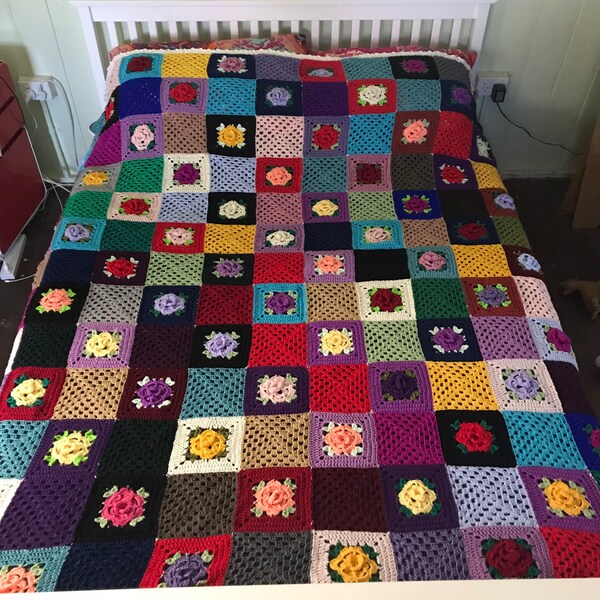 Price reduced!! Handmade crochet blanket