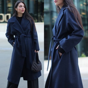 Coat dark blue deals