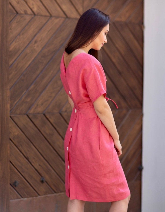 Vestido de verano de lino vestidos de lino vestido elegante - Etsy México Vestido de verano de lino vestidos de lino vestido elegante - Etsy México
