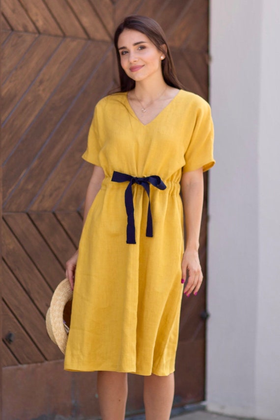 dark yellow dress