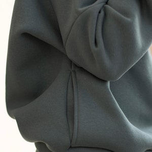 Warm cozy mint hoodie, trendy hoodies and sweatshirts, green hoodies aesthetic, hoodies for women, streetwear image 7