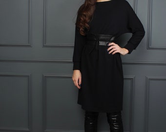 Casual Black Dress, Black Dresses for Women, Little Black