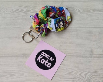 Baby Sloth Wristlet Key Fob Keychain and Scrunchie Set