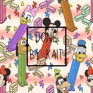 PEZ DISNEY - Nahtloses Digital Muster