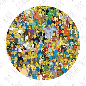 SIMPSONS | png | image only | Car Coaster Images | Car Coasters | Car Coaster PNG File