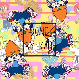 PARAPPA EL RAPERO - Patrón digital sin costuras