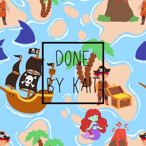 PIRATAS #2 - Patrón digital sin costuras