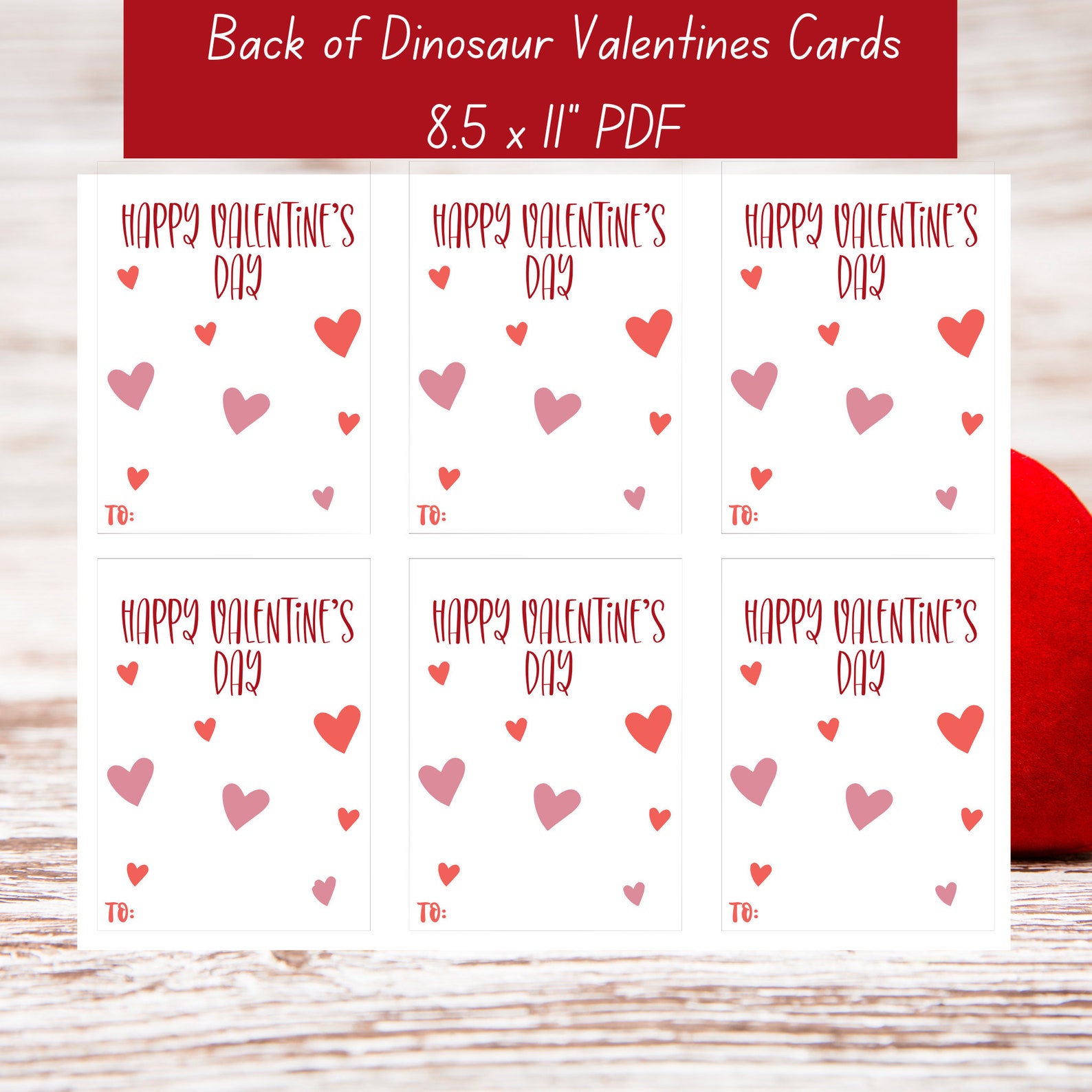 Printable Dinosaur Valentine Cards, Classroom Valentines Day Cards ...