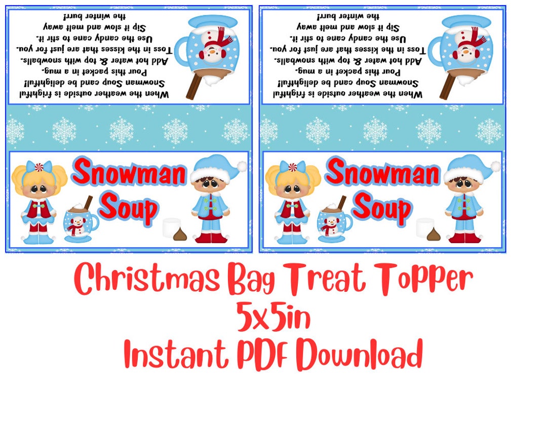 Snowman Soup Cookie Bag Topper - Il 1080xN.5621344521 H7zc