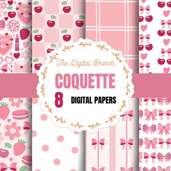 Coquette Ballet Core iPhone Wallpapers, Pink Bows Red Cherries Digital Download Phone Background, Dainty Cute Soft Feminine Preppy Aesthetic