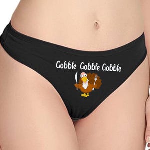 sexy thanksgiving lingerie Thanksgiving Panties,Turkey Underwear, Funny Women's Underwear,It Isn't  Gonna Stuff Itself Panties,Novelty Gift For Her,Thanksgiving Apparel main image 1